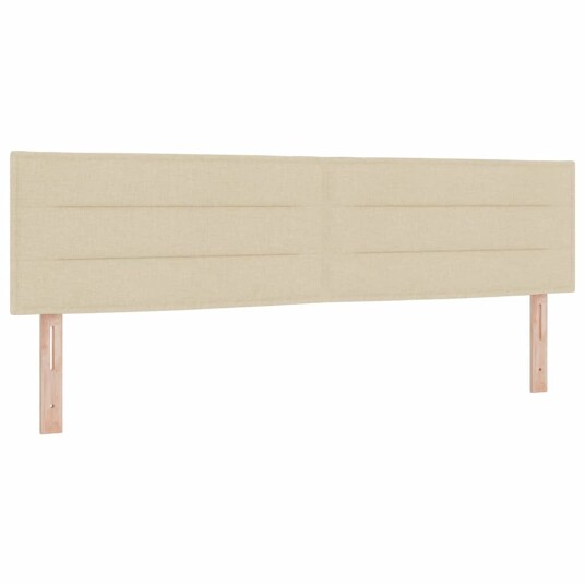 Kremhvit boksmadrass 180x200 cm med stoff