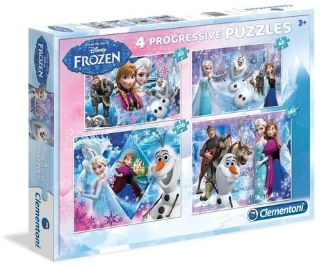 Clementoni 20+60+100+180 Stk Puslespill Frosset 7723 X6