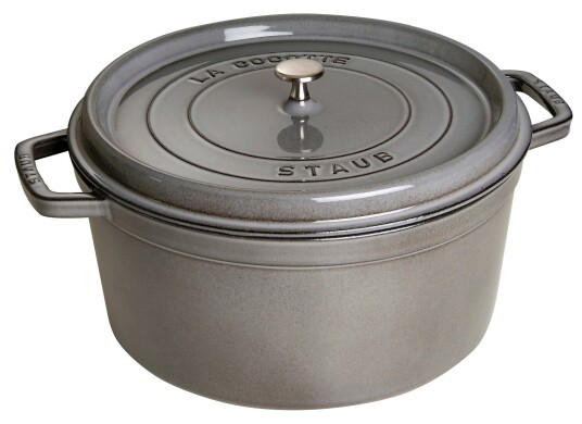 Staub Rund Gryte 30 cm 8,35 liter Grafittgrå 1721342-01-0 1721314-02-0