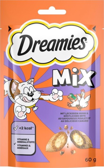Dreamies Mix Kattesnacks Kylling & And 6 X 60 G