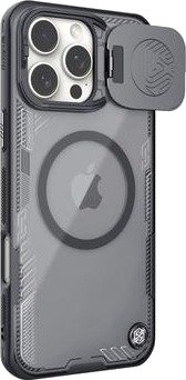 iPhone 16 Pro Max Nillkin IceBlade Prop Magnetisk-deksel - MagSafe-kompatibel, skyvbart linselokk - Svart