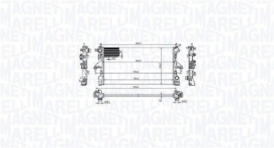 Radiator MAGNETI MARELLI 350213216800
