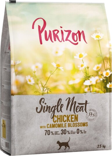 Purizon Tørrfôr Single Meat Med Kamilleblomster Kylling 2.5 kg Purizon Tørrfôr Single Meat Med Kamilleblomster Kylling 2.5 kg