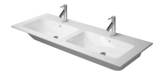 Duravit Me By Starck Dobbelservant 1300x490 mm, 2 blanderhull