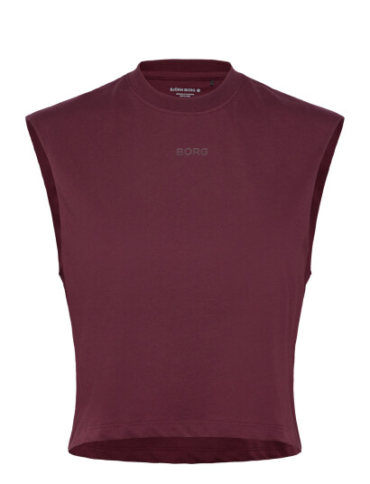 Björn Borg Borg Cropped Tank Top - Burgundy - M