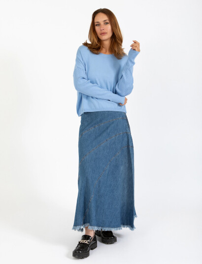 Coster Copenhagen Denim Skirt - Blue - 36