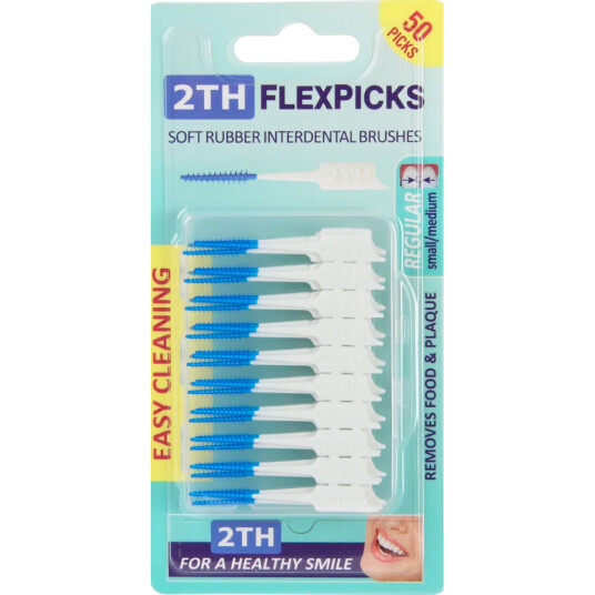 2TH Flexpicks Rubber Interspace Brushes Soft 50 pcs.