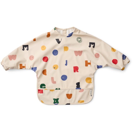 Liewood Characters Sandy Cape Smekke med Langermet og Frontlomme - Beige