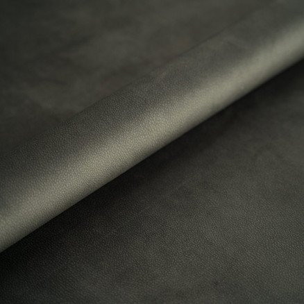 Balsløw Møbelstoff struktur i imitert skinn 142cm 006 Koksgrå 50cm