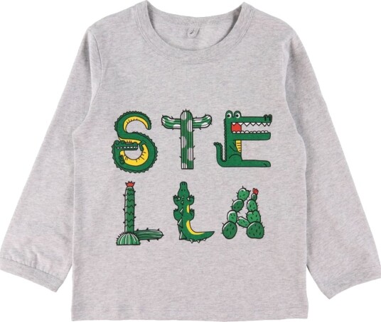 Stella McCartney Kids Genser Grå Melert m. Trykk Stella McCartney Kids 10 år 140 Genser