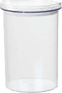Opbevaringsglas Stockholm 1 Liter Ø11xh15.7Cm Polypropylen Klar,6 Stk/Pk