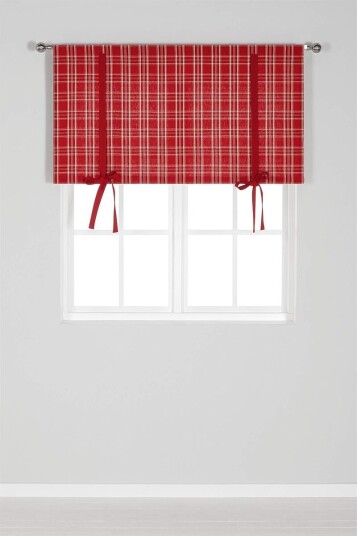 Rutete julegardin X-mas check Rutete julegardin X-mas check