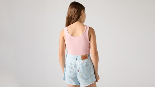 Levis Meet and greet ribbed tank coral blush 6 ÅR