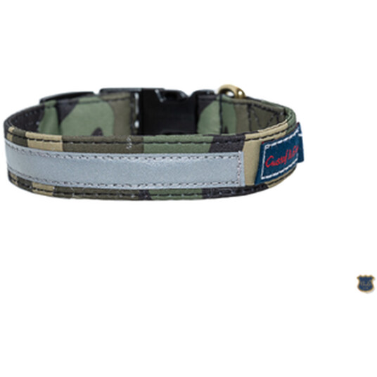 Hundehalsbånd Reflex - hurtigutløsende/justerbart kamuflasjefarget 40 cm