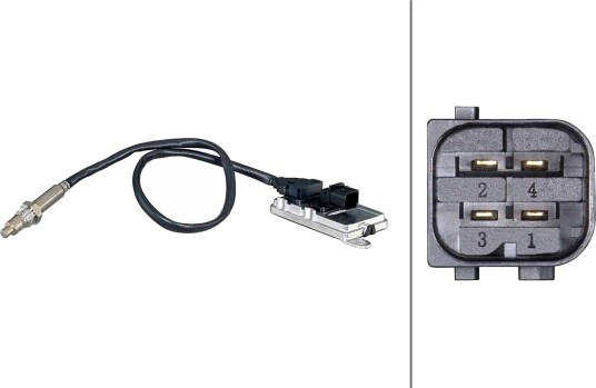 NOx-sensor, NOx-katalysator HELLA 6PN 358 186-411