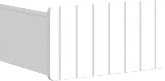  Vegghengt Nattbord Hvit 49 x 34,5 x 24 cm Konstruert tre