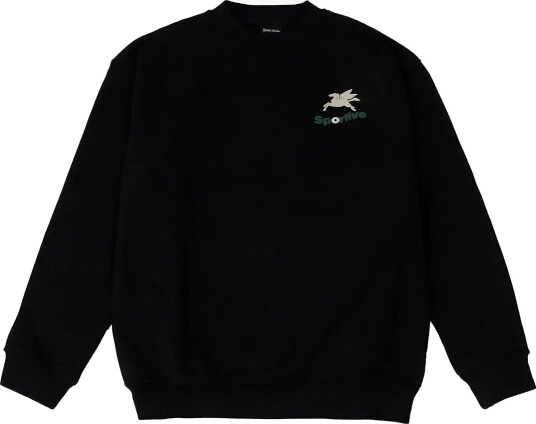 Goodies Sportive 550Gms Premium Black Crewneck Puff Print BLACK L