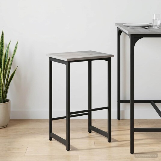 vidaXL Barstol Grå Sonoma 40 x 32 x 64 cm Konstruert tre vidaXL Barstol Grå Sonoma 40 x 32 x 64 cm Konstruert tre