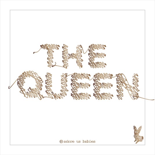 Adore Us Babies Poster The Queen 40x30 Adore Us Babies Poster The Queen 40x30