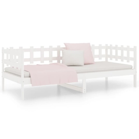 Dagseng uten madrass hvit 90x190 cm heltre furu Dagseng uten madrass hvit 90x190 cm heltre furu