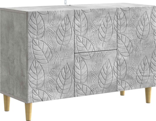 Serviesskap Betonggrå 89 x 34,5 x 60 cm Konstruert tre Serviesskap Betonggrå 89 x 34,5 x 60 cm Konstruert tre