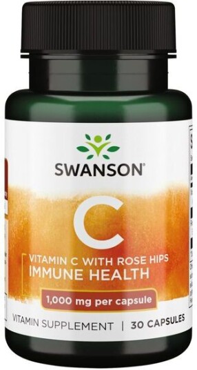 Swanson Vitamin C + Rose Hips - 30 Kapsler