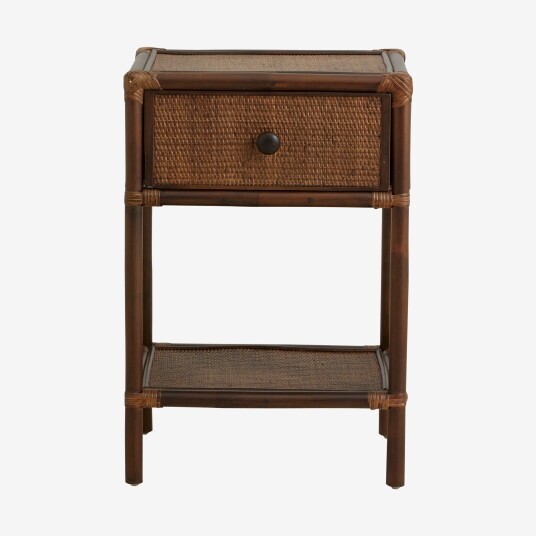 Nordal HAYES sidebord/sengebord i rattan 67211