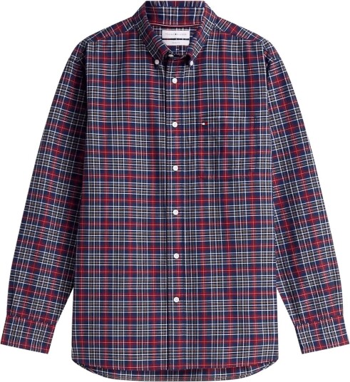 Tommy Hilfiger Oxford Tartan Check Cf Sht RICH NAVY CHECK L Tommy Hilfiger Oxford Tartan Check Cf Sht RICH NAVY CHECK L