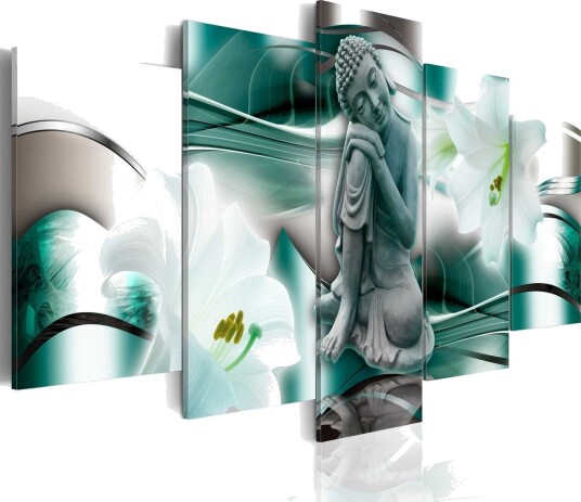 Bilde Buddha And Lilies 100x50 Artgeist sp. z o. o.