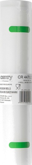 Camry CR4470.2 Vakuumruller 28x600 cm