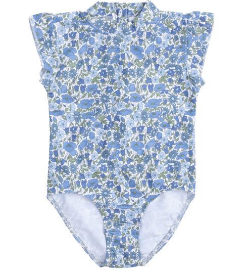 Petit Crabe Badedrakt   Beaa   UV50+   Poppy & Daisy   Petit Crabe   3 4 år (98 104)   Badetøy Blå Grønn Hvit