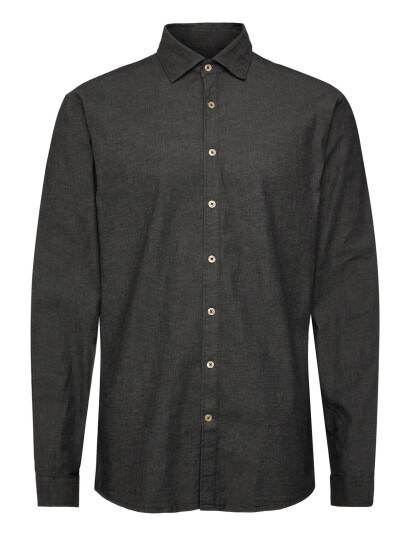 Lindbergh Soft Indigo Stretch Shirt L/S Grey XL