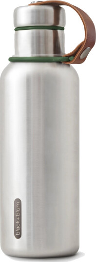 Black+Blum Insulated Water Bottle, New version, Steel- Olive, 500ml