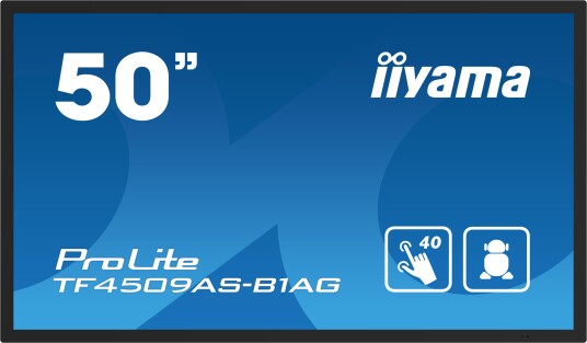 Iiyama ProLite TF5039AS 50" 4K Berøringsskjerm med Android og Mediespiller