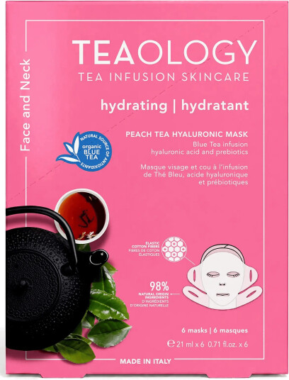 Teaology Skincare Multipack 6X Peach Tea Hyaluronic Mask Nude 127 ML