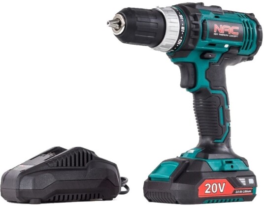 Nac Borskrutrekker CDB1-LI-20V Sett 20 v, 6 Bits, 8 Bor Med Batteri/Lader