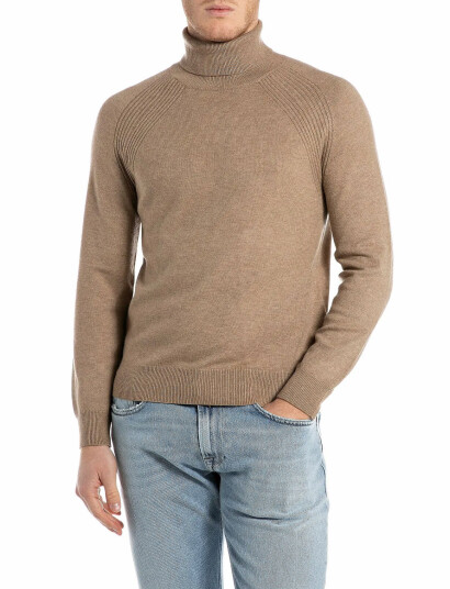 Replay Sweater Regular - Beige - M