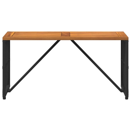  Utebord Svart 80 x 40 x 40 cm Pulverlakkert stål