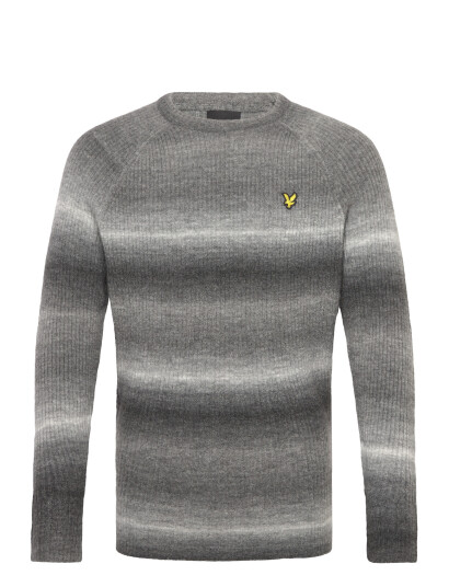 Lyle & Scott Ribbed Ombre Jumper Grey S