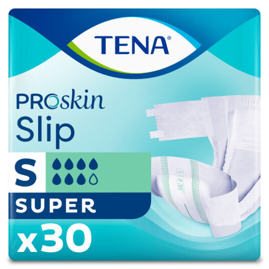 Tena Slip Super, Small, Alt-i-ett bleie, 30 stk.