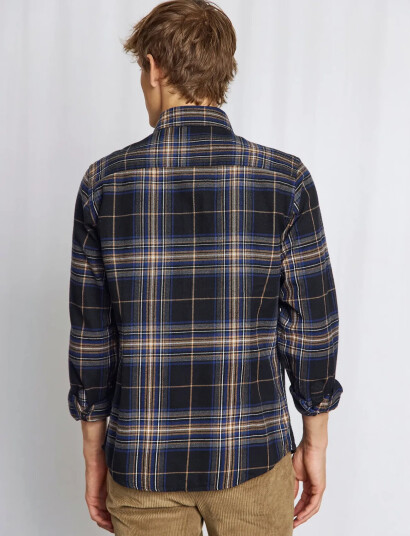 Bruun & Stengade Bs Shanin Casual Modern Fit Shirt - Blue - S Bruun & Stengade Bs Shanin Casual Modern Fit Shirt - Blue - S