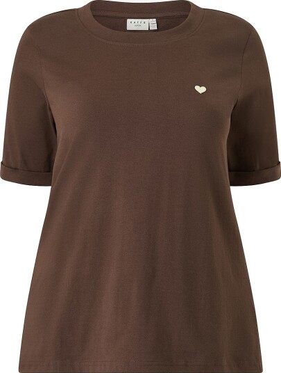 KAFFE Curve T skjorte KCart tee Brun