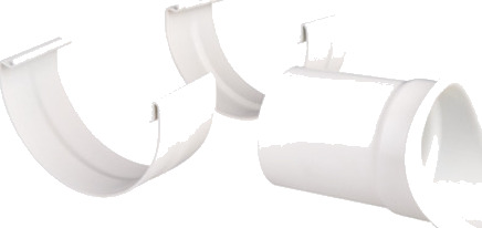 Plastmo tut - justerbar, 12", Ø110mm, hvit