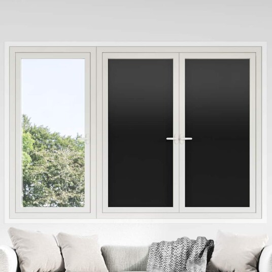 Statisk Vindusfilm Svart 60 x 1000 cm PVC