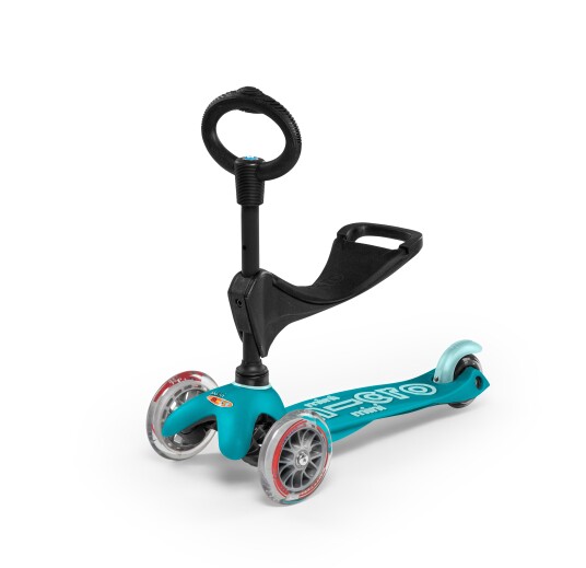 Micro Løbehjul/Løbecykel Mini 3-i-1 Deluxe Aqua Blå