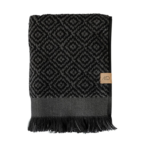 Mette Ditmer Morocco håndkle 70 x 140 cm Black-grey