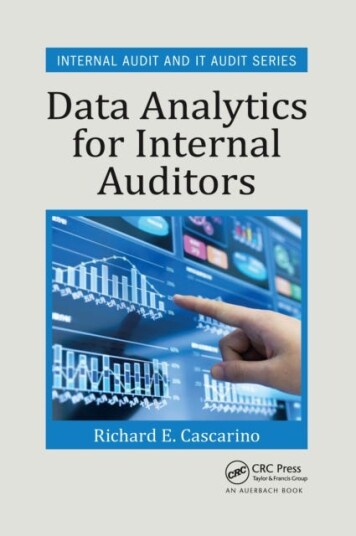 Data Analytics For Internal Auditors Av Richard E. Cascarino