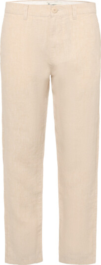 Knowledge Cotton Apparel Chuck Regular Linen Pants Beige 32 x 34