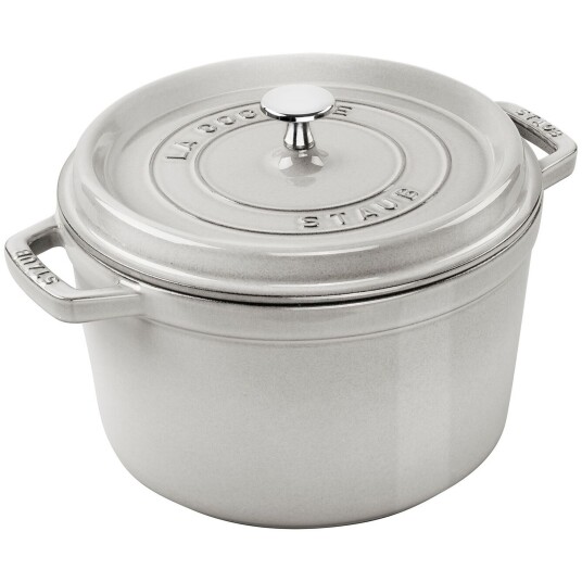 Staub La Cocotte støpejernsgryte 4,8 liter, white truffle 1721550-01-0 1727366-01-0
