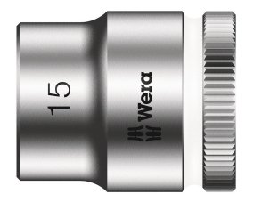 Wera 05003560001, Uttag, 3/8", Metrisk, 1 Huvuden, 15 Mm, Kromvanadinstål Wera 05003560001, Uttag, 3/8", Metrisk, 1 Huvuden, 15 Mm, Kromvanadinstål